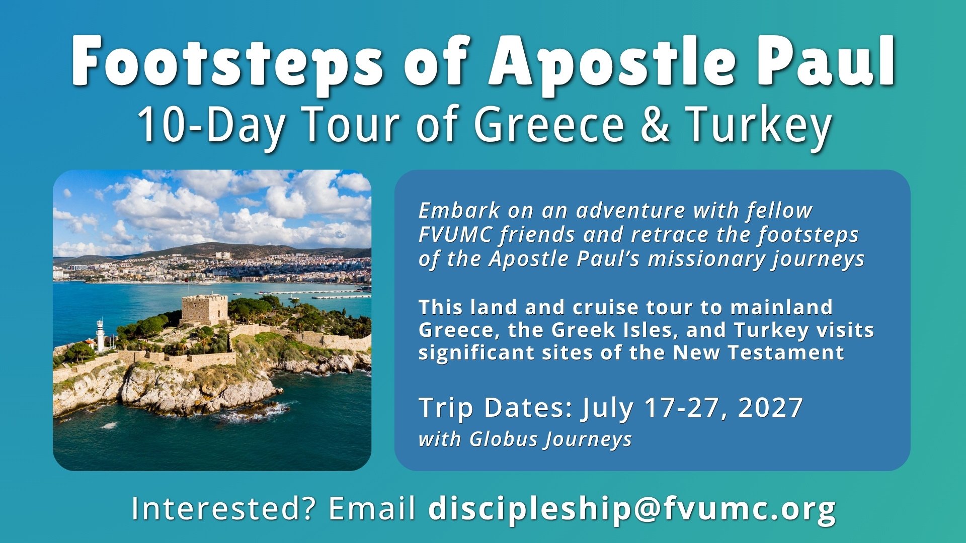 Footsteps of Paul Land and Cruise Tour